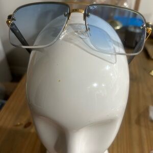 Stylish Gold and Black Glasses